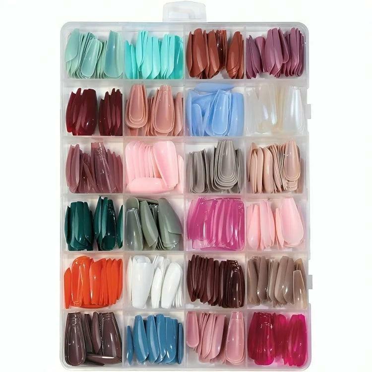 576 Artificial MultiColor Nails